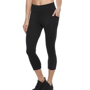tek gear yoga pants dry tek cropped 1X